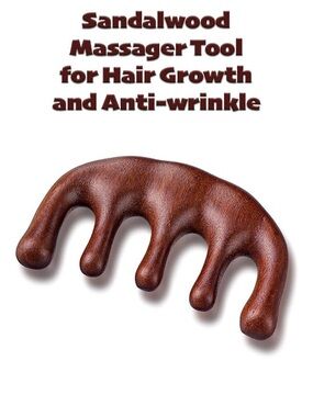 Sandalwood Massager Tool for Hair Growth and Anti-wrinkle NEW